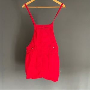 Forever 21 Red Overalls